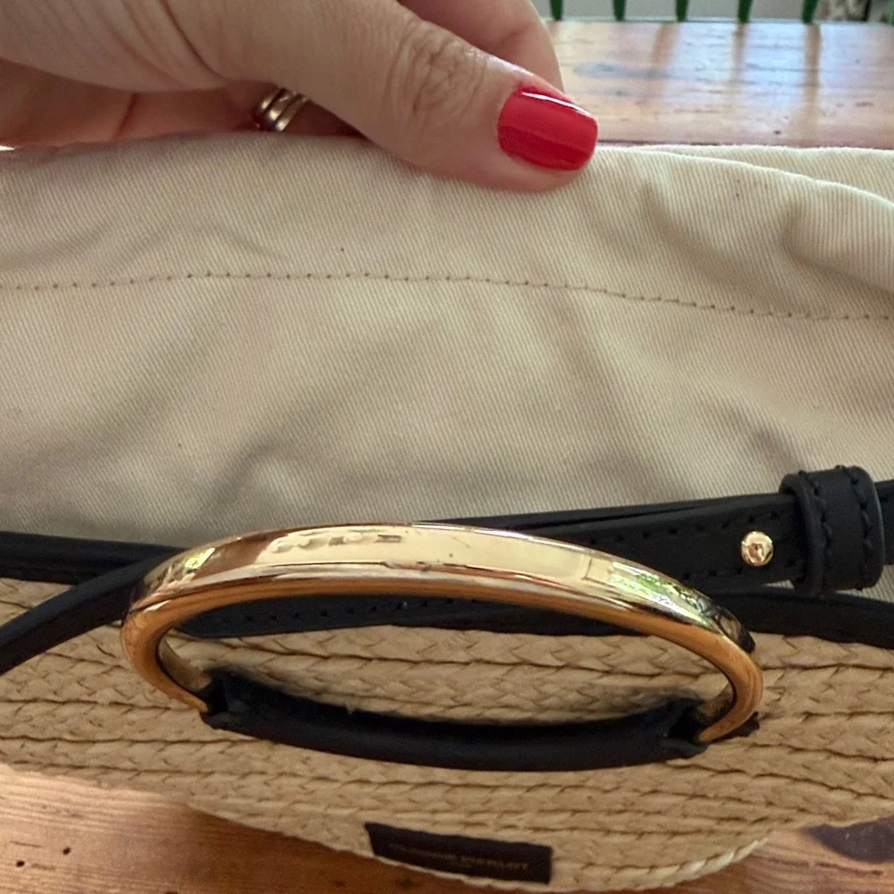 Claudie Pierlot Small Woven Basket Bag With Ring